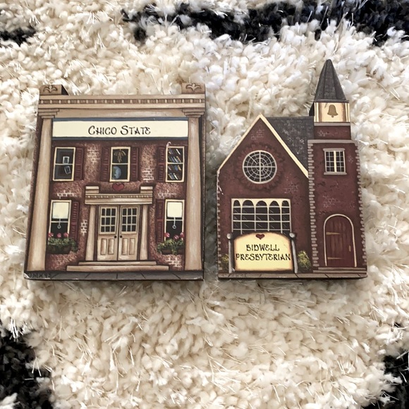 Chico State Bidwell Presbyterian Wood Art - Picture 2 of 5